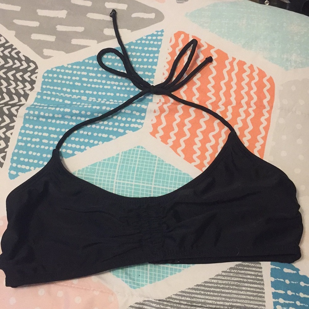 Black bathing suit top